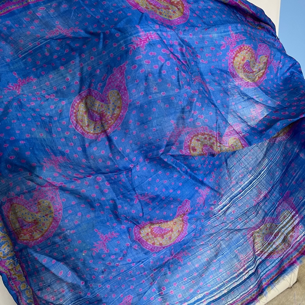 Silk colorful scarf
